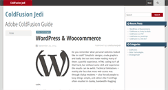 Desktop Screenshot of coldfusionjedi.com