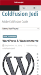 Mobile Screenshot of coldfusionjedi.com